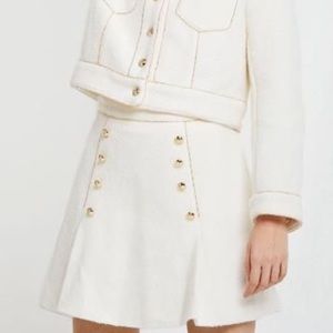 NWT Storets Jae Embellished Trim Skirt